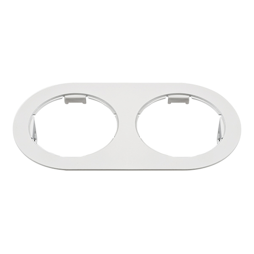Купить 214656 Рамка DOMINO Double ROUND МR16 БЕЛЫЙ