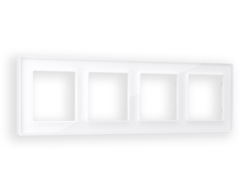 Купить AF330104 Рамка ALFA Platos (Белый Стекло органическое) 4-ая