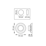 809022 Настенно-потолочный светильник CELESTA LED 24W 600LM ХРОМ/РОЗОВЫЙ 3000K