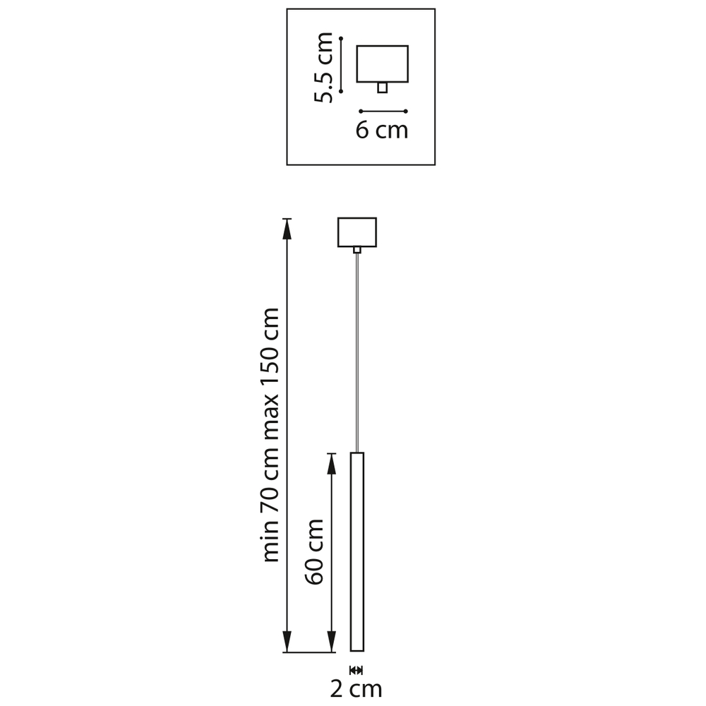 747343 Люстра TUBO LED 5W 320LM 25G ЗОЛОТО 4000K