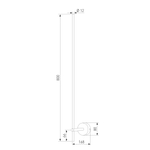 Светильник настенный светодиодный Fine LED 3000К 40132/LED латунь