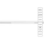 Магнитный трековый светильник Arte Lamp LINEA A4673PL-1WH