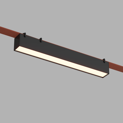 Купить DK5575-BK Cветильник для трека-ремня Belty, серия Linear, со светодиодом, L323*W40*H45мм, 48V DC, 12W, RA90, 120°, 3000K, IP20, черный, алюминий