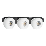 i637626262 Светильник INTERO LED 9W*3 850LM*3 24G ЧЕРНЫЙ/БЕЛЫЙ 3000K (217637+217062+217062+217062)