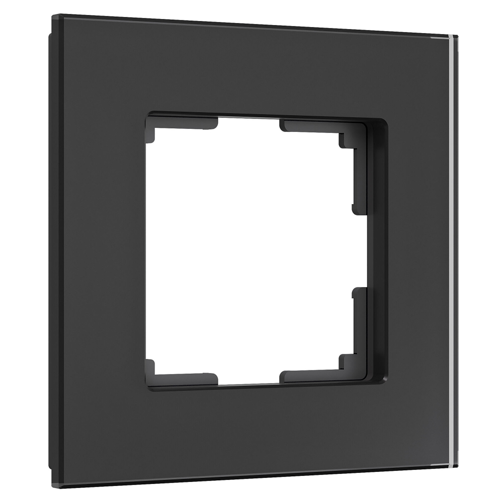 Рамка из стекла на 1 пост Senso черный soft-touch W0013108