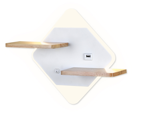 Купить FW100 WH/WD белое/дерево LED 3000K/4200K/6400K 12W 340*250*105