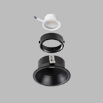 214007 Кольцо фиксации DOMINO под лампу/модуль D50mm д/21450х-21460х ЧЕРНЫЙ