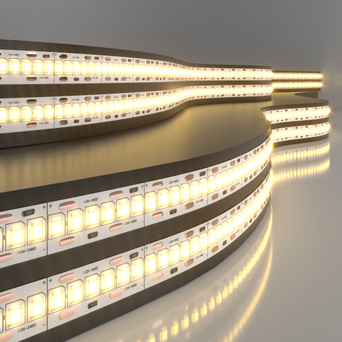 Купить Светодиодная лента 12 В 24 Вт/м 240 Led/м 2835 IP20, теплый белый 3300 K, 5 м Лента светодиодная 12V 16W 240Led 2835 IP20 тёплый белый, 5м