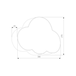 Настенный светильник 4966 Cloud