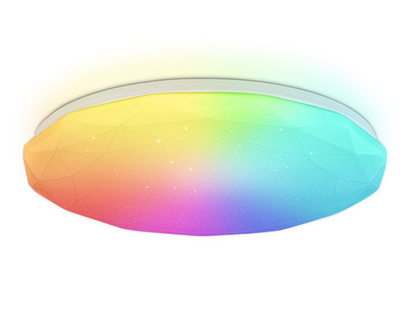 FZ418 WH белый IP20 66W 3000K-6500K+RGB D480*65 (ПДУ ИК)