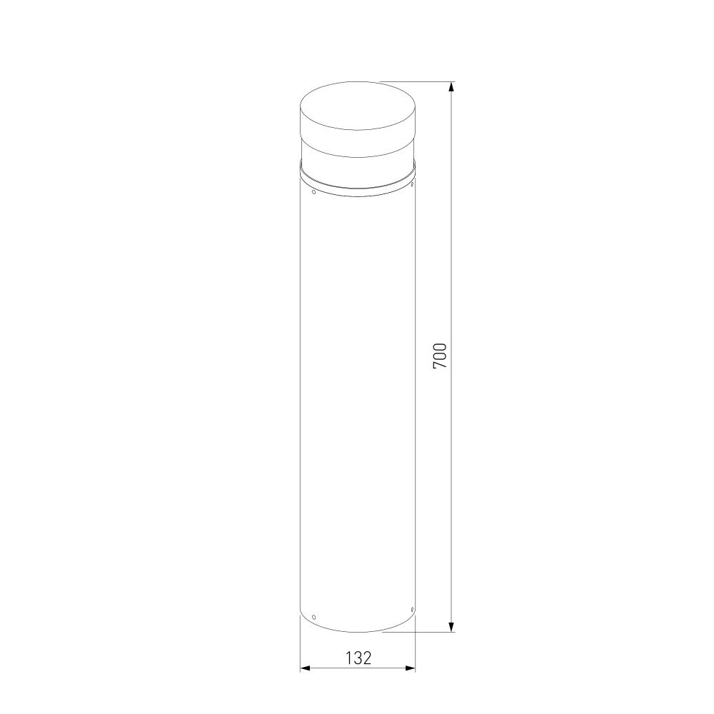 Ландшафтный светильник IP54 1532 TECHNO LED серый