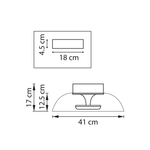 809200 Люстра CELESTA LED 24W 1200LM КОФЕЙНЫЙ/ПРОЗРАЧНЫЙ 3000K