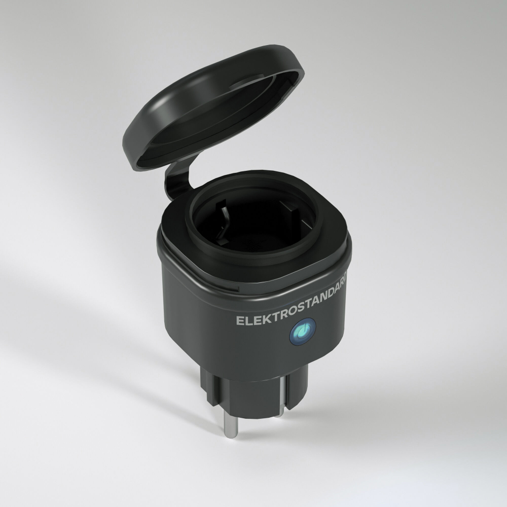 Умная мобильная розетка Elektrostandard Wi-Fi 3500W IP44 76103/00 черный