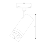 Slim Magnetic Трековый светильник 12W 4200K Modify черный 85042/01 85042/01