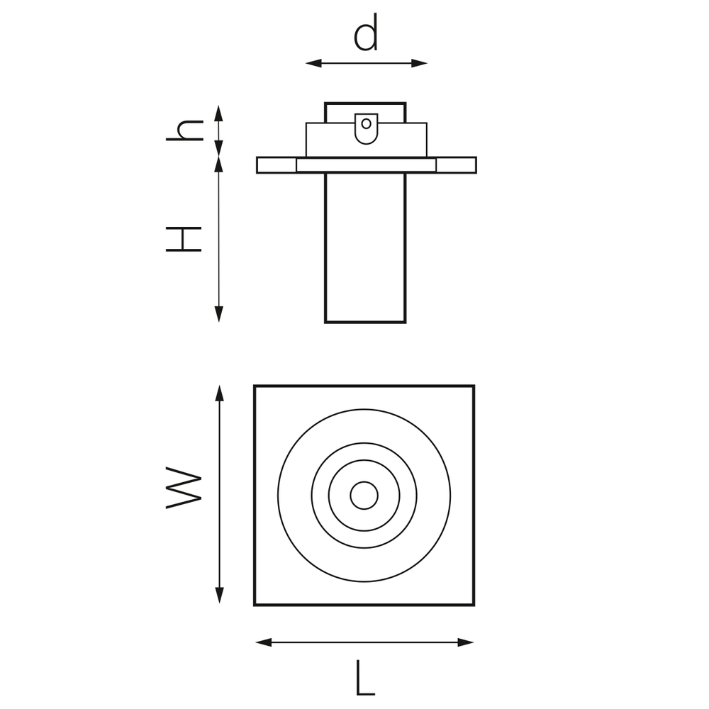 i516264 Светильник INTERO TUBO LED 10W 500LM 60G БЕЛЫЙ 4000K (217516+217264)