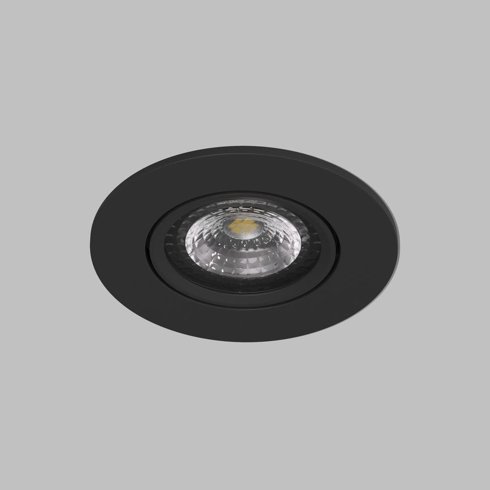 DK3020-BK Встраиваемый светильник, IP 20, 10 Вт, GU5.3, LED, черный, пластик