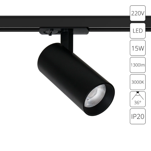 Купить Трековый светильник Arte Lamp BENE A1936PL-1BK