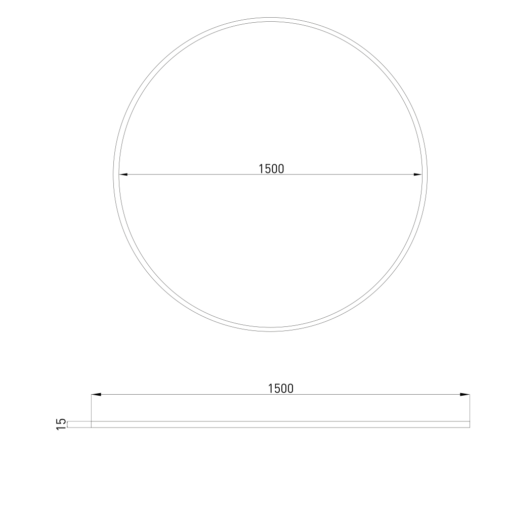 Esthetic Magnetic Шинопровод Round черный Ø1500 85217/00