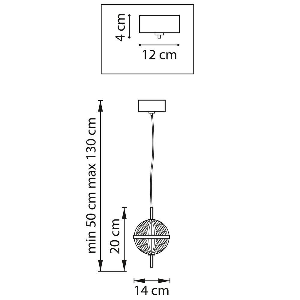738023 Люстра ACRILE 7W LED 793LM 120G ЗОЛОТО 3000K