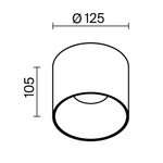 Потолочный светильник Technical C064CL-01-25W4K-D-RD-B
