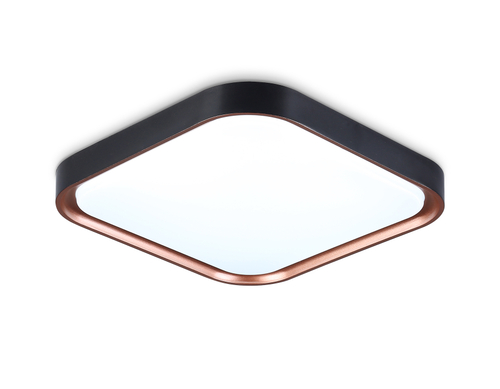 Купить FZ1265 BK/PGD черный/золото розовое 18W 5000K 250*250*60 (Без ПДУ)