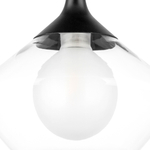 801202 Люстра VETRO 1х6W(led) G9 ЧЕРНЫЙ/ПРОЗРАЧНЫЙ