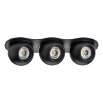 i637747474 Светильник INTERO LED 9W*3 850LM*3 24G ЧЕРНЫЙ 4000K (217637+217074+217074+217074)