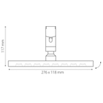 267637 Светильник 48V д/1-фазн трека DUE LED 24W 1500LM 90G ЧЕРНЫЙ 3000K IP20