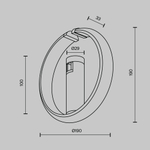 Трековый светильник Technical TR230-1-10W3K-BS