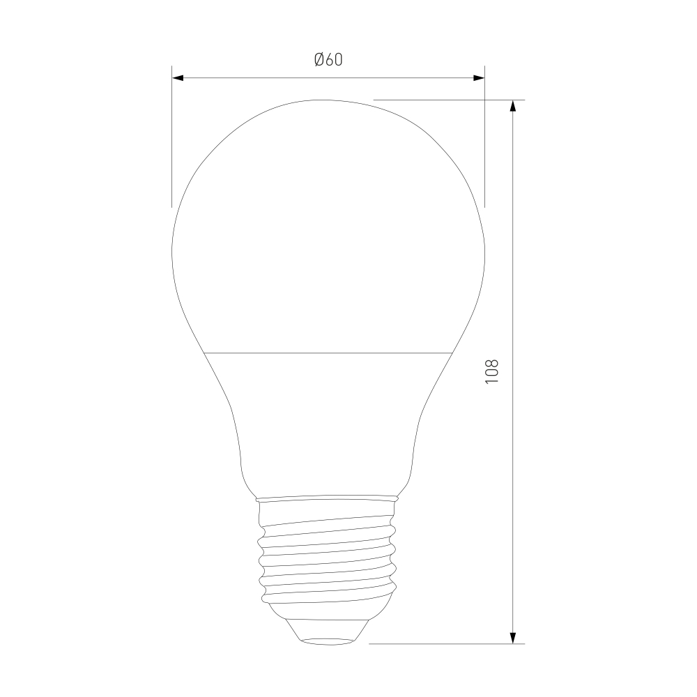 Светодиодная лампа Classic LED D 7W 6500K E27 А60 BLE2767