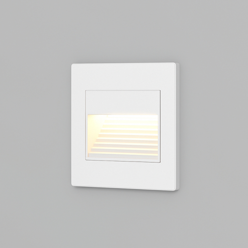 Купить DK3050-WH Светильник встраиваемый в стену, IP 20, LED 3000, 1 Вт, белый, пластик