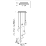 805169 Люстра COLORE LED 6х4W 1100LM ЗОЛОТО/МУЛЬТИКОЛОР 3000K
