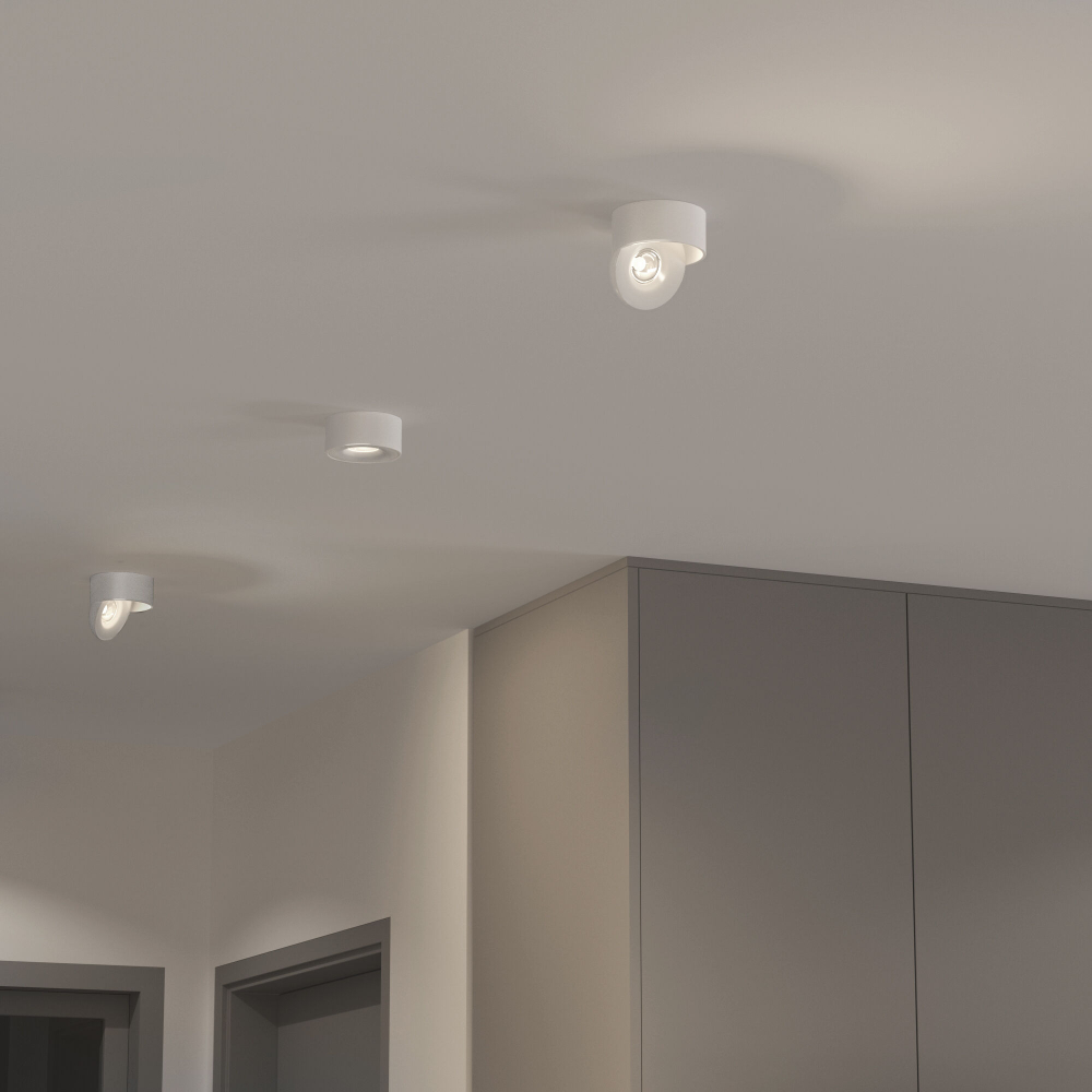 Накладной светодиодный светильник Glide белый 25100/LED
