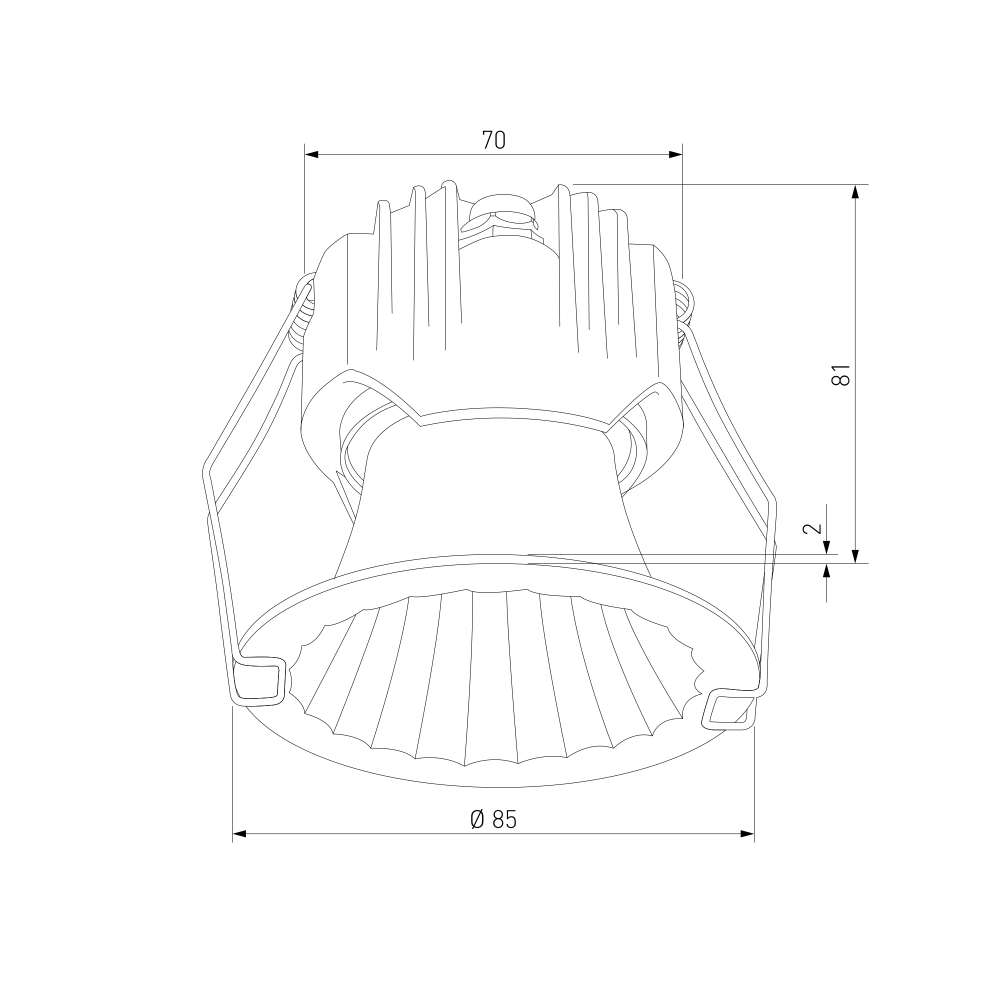 Светильник встраиваемый светодиодный Arco 12W 3000K черный жемчуг IP44 15274/LED