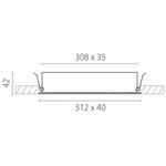 082346 Светильник GUARDA 20W 1560LM 30G БЕЛЫЙ МАТОВЫЙ 4000K