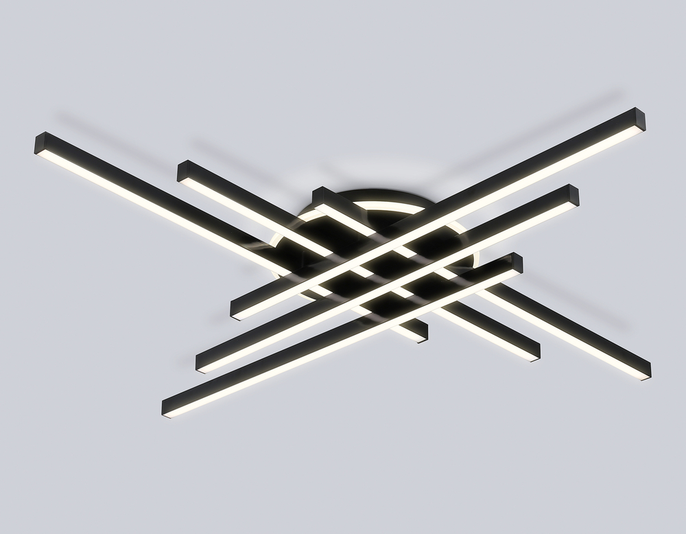 FL6286 BK черный 110W 3000K-6400K 950*950*90 (ПДУ ИК)