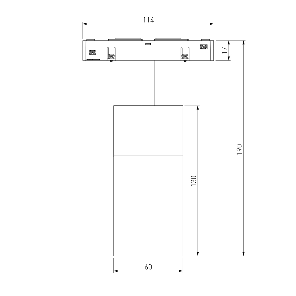 Slim Magnetic Трековый светильник для радиусного шинопровода 12W 4200K Comfi чёрный Ø 800мм 85188/01