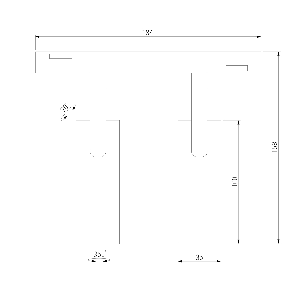 Умный трековый светильник 14 Вт 2700-6500K Dim Dual Slim Magnetic 85056/01