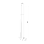 Ландшафтный светодиодный светильник чёрный IP54 1537 TECHNO LED