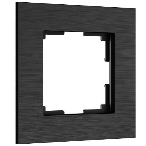 Купить Рамка из металла на 1 пост АluMax черный алюминий W0013508