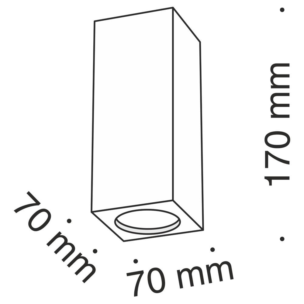 Потолочный светильник Technical C006CW-01W