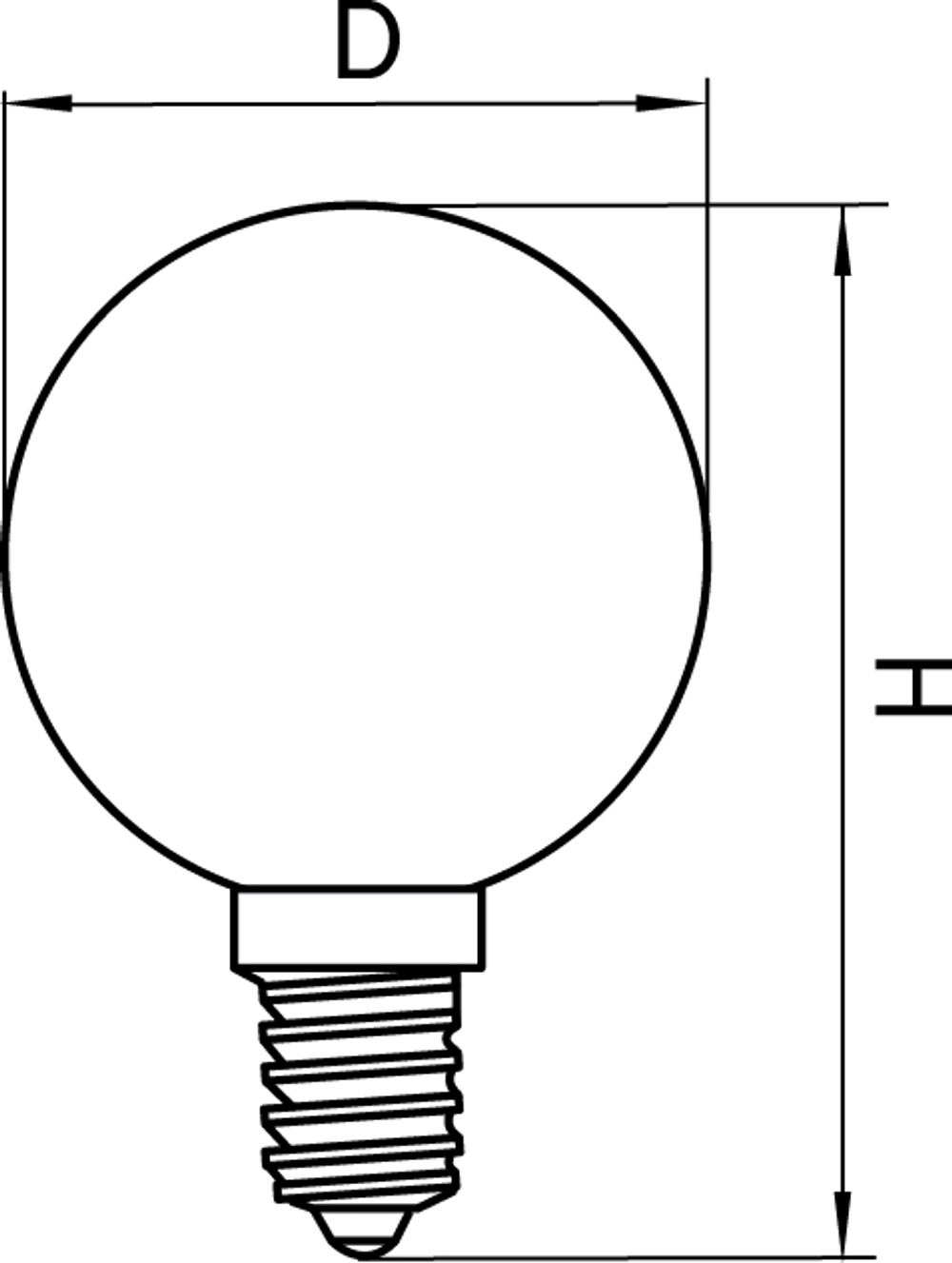 933824 Лампа энергосберегающая LED FILAMENT 220V G50 E27 6W=65W 400-430LM 360G CL 4000K 30000H