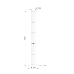 Напольный светодиодный светильник 80537/1 латунь