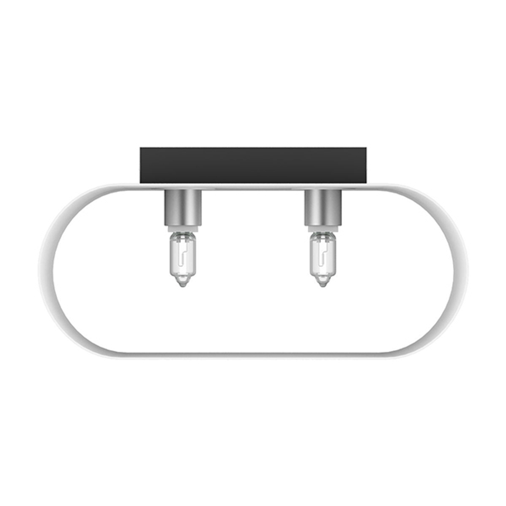 808620 Светильник настенный MURO 2х40W G9 ХРОМ/БЕЛЫЙ