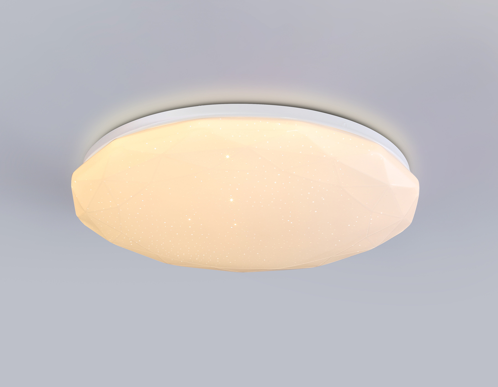 FZ417 WH белый IP20 46W 3000K-6500K+RGB D380*60 (ПДУ ИК)
