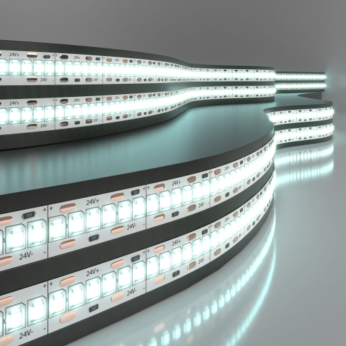Купить Светодиодная лента 24 В 24 Вт/м 240 Led/м 2835 IP20, холодный белый 6500K, 5 м Лента светодиодная 24V 24W 240Led 2835 IP20 холодный белый, 5м