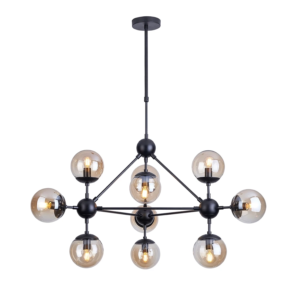 Люстра на штанге Arte Lamp BOLLA A1664SP-10BK