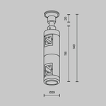 Комплектующие для систем освещения с токоведущими элементами Technical TRA155CW-D1-B