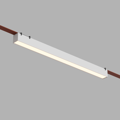 Купить DK5577-WH Cветильник для трека-ремня Belty, серия Linear, со светодиодом, L642*W40*H45мм, 48V DC, 24W, RA90, 120°, 3000K, IP20, белый, алюминий