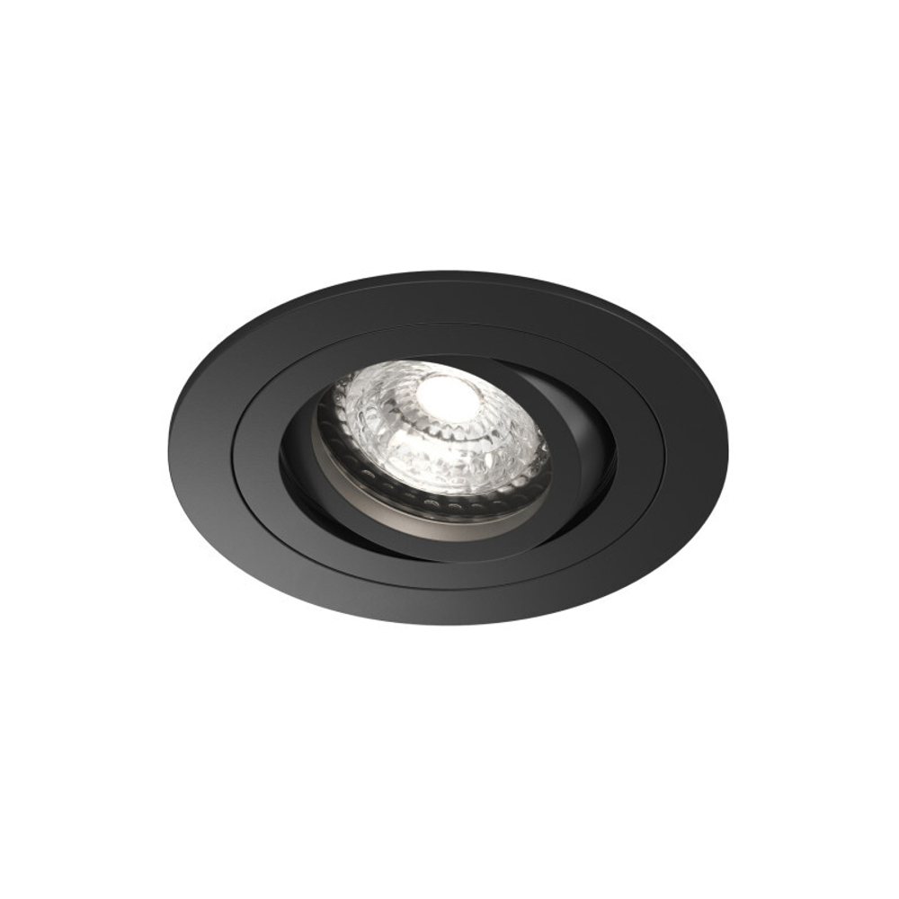 Встраиваемый влагозащищённый светильник HYDRO, IP44, до 15 Вт LED, GU10, алюминий, чёрный